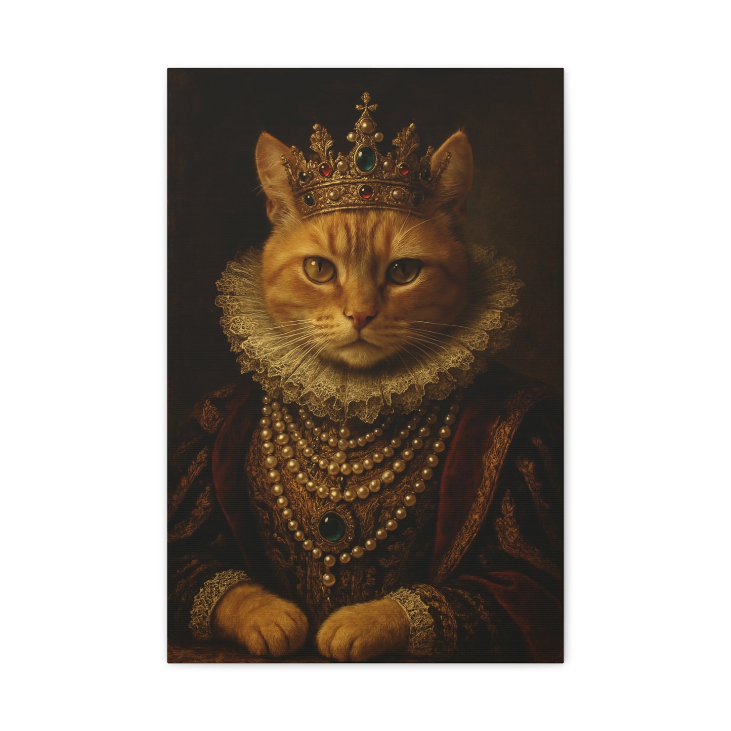The Royal Pawtrait – Custom Pet Canvas, Stretched, 1.25"