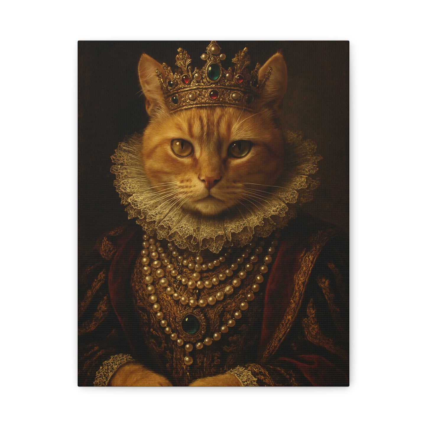 The Royal Pawtrait – Custom Pet Canvas, Stretched, 1.25"