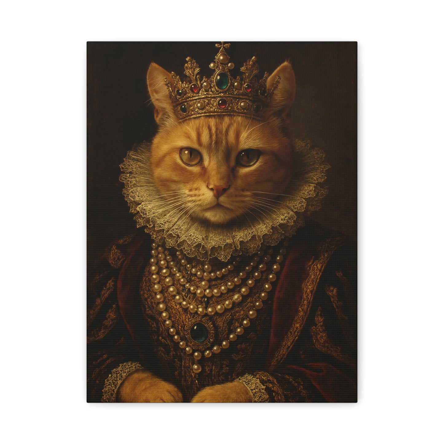 The Royal Pawtrait – Custom Pet Canvas, Stretched, 1.25"