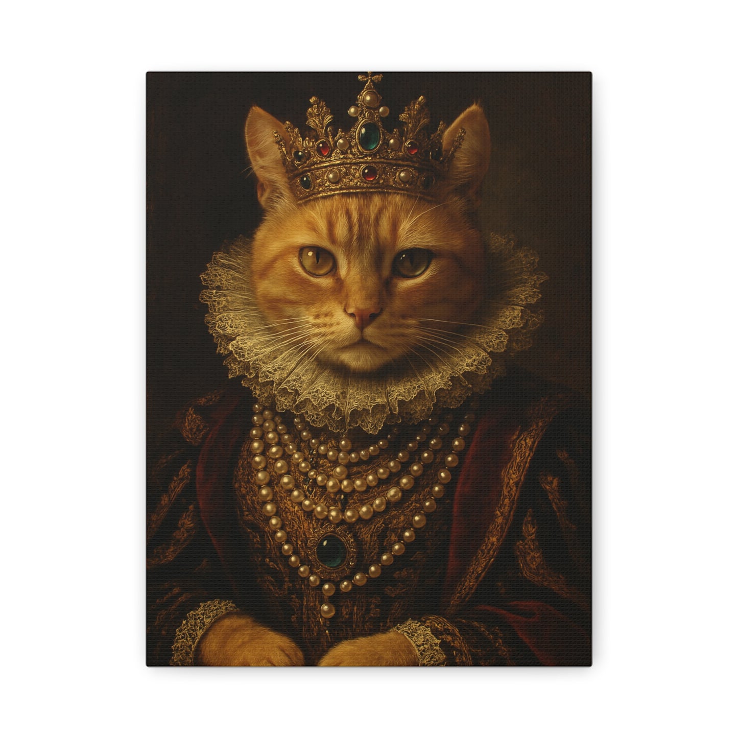 The Royal Pawtrait – Custom Pet Canvas, Stretched, 1.25"